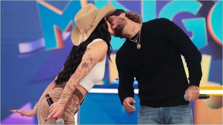 Beijo de Zé Felipe e Ana Castela impulsiona audiência do Domingo Legal