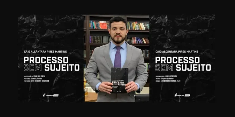Jurista Caio Alcântara lança o livro “Processo Sem Sujeito” nesta quinta em Goiânia
