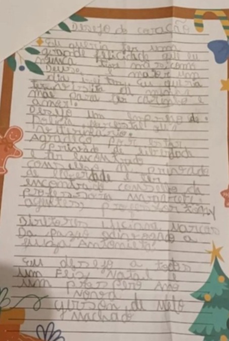 Texto de Natal de rapaz morto por leoa expõe desejo por carinho materno e emprego