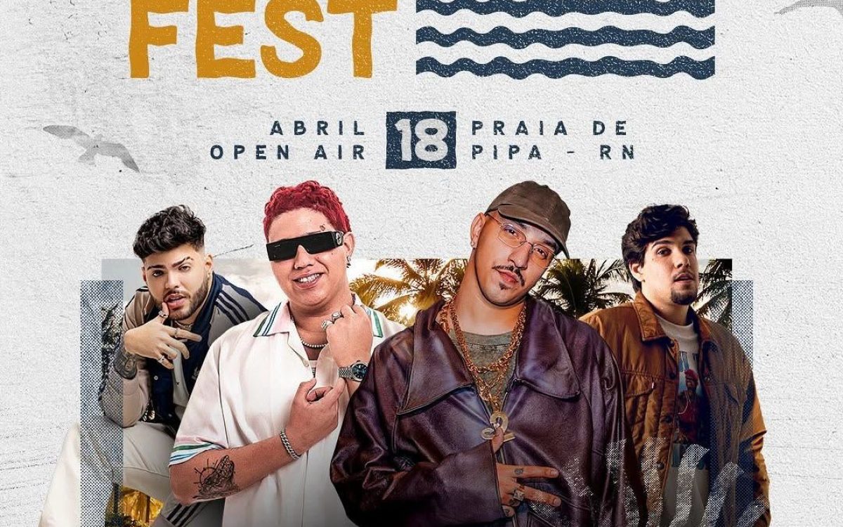 Pipa Music Fest 2025: Praia da Pipa se transforma em epicentro musical com Wiu, Delacruz, Kadu Martins e Nuzio Medeiros